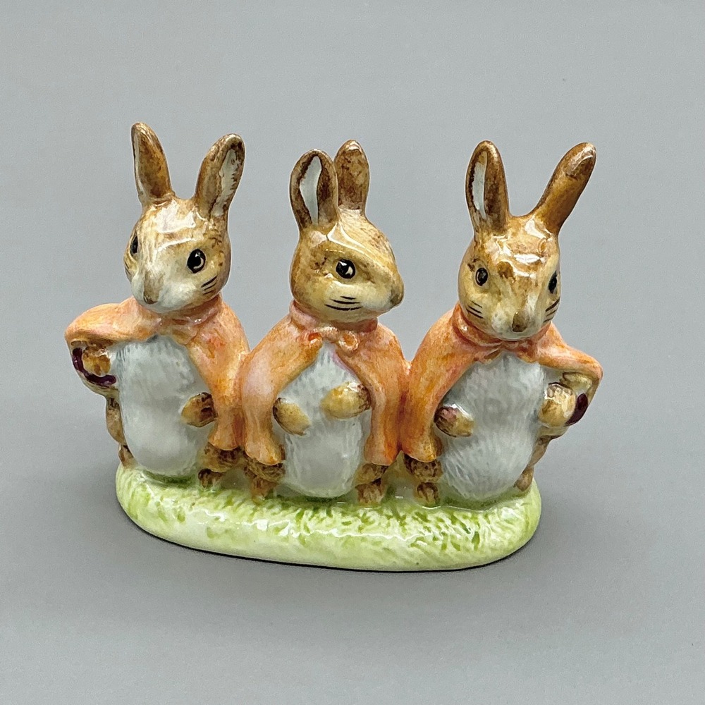 Beswick Beatrix Potter Flopsy Mopsy Cottontail Rabbit Figurine England Vintage